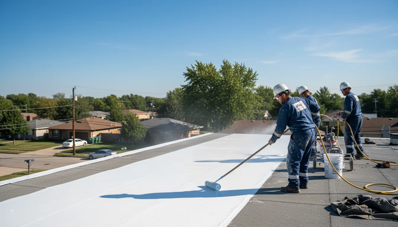 Commercial roof coating in Summit Lake, WI near me